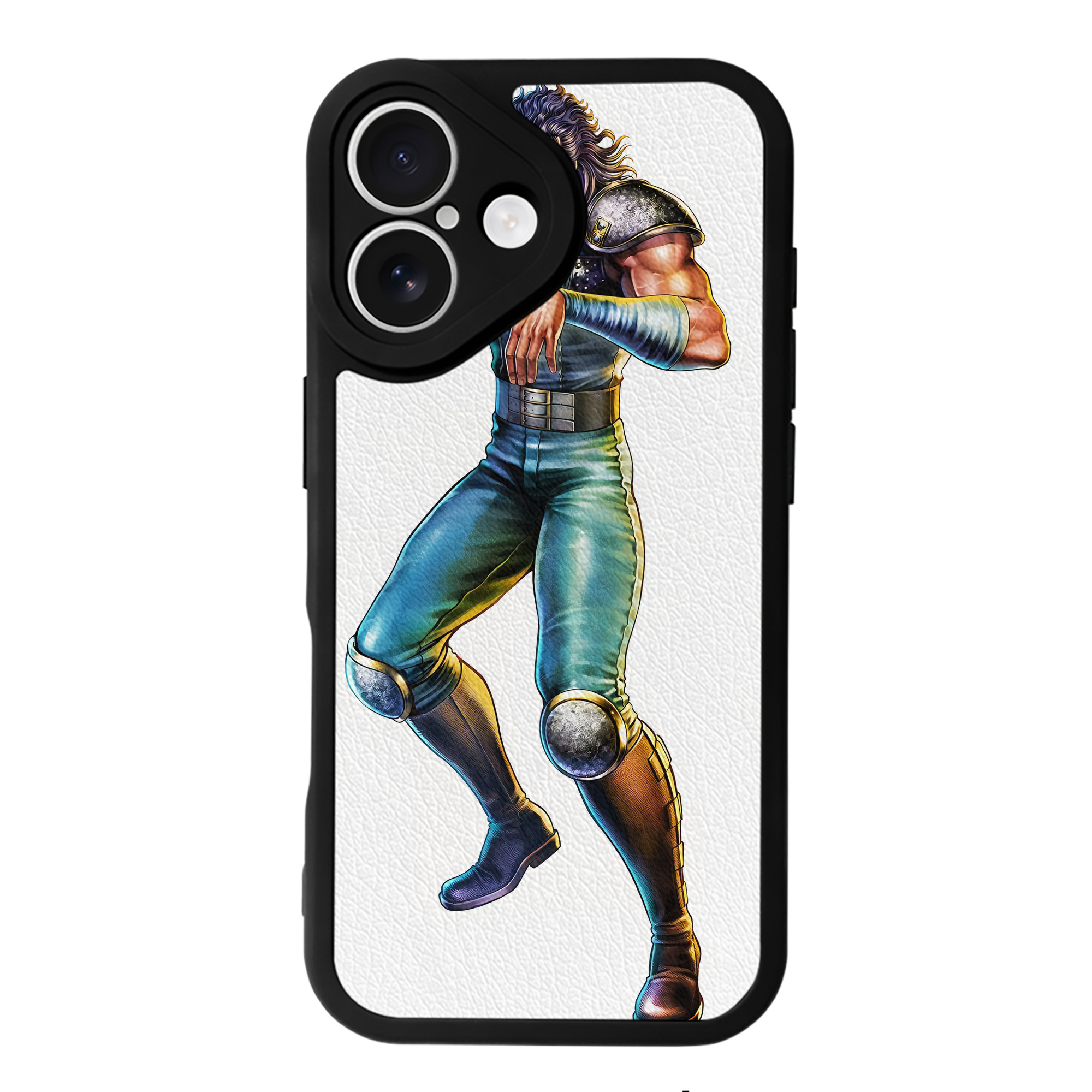 （画像用） 北斗の拳 Fist of the North Star 【iPhone 16シリーズ対応】シリコンスマホケース（レザー調） 材質：シリコン